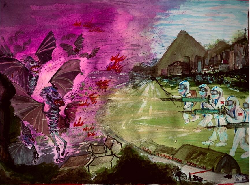 “疫情當前，孩子們有‘畫’說”作品展播（四十三）