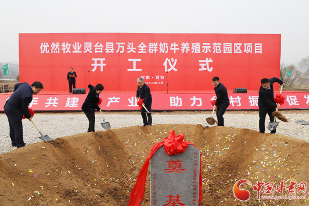 總投資7.2億元！優(yōu)然牧業(yè)靈臺縣萬頭全群奶牛養(yǎng)殖示范園區(qū)項目開工