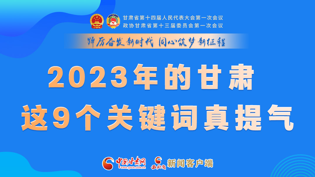 海報|2023年的甘肅 這9個關鍵詞真提氣！