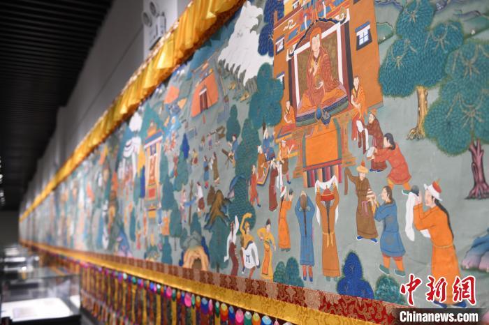 8月20日，“塔影河聲吉祥千年——涼州會(huì)盟暨蘭州與武威文物聯(lián)展”在蘭州市博物館開展。戴文昌 攝